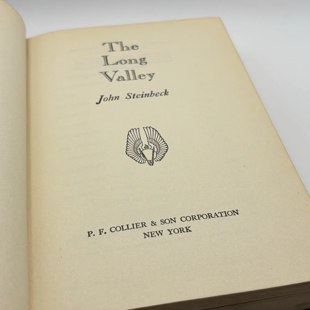John‎ Steinbeck Books 3 The Long Valley Tortilla Flat In Dubious Battle Collier